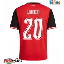 Camiseta Austria Konrad Laimer #20 Primera Equipación para niños Mundial 2026 manga corta (+ pantalones cortos)